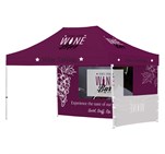Ovation Sublimated Gazebo 4.5m X 3m - 1 Short Half-Wall Skin - 1 Long Full-Wall Skin DISPLAY-2094-02
